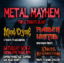 Maiden United Metal Mayhem - Tributes to Iron Maiden, Ronnie James Dio, Queensryche
